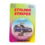 Image for 2mm Double Styling Stripe - Black - 10m