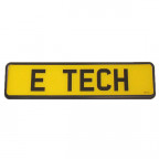Image for E-Tech Number Plate Holder - Black