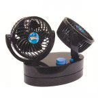 Image for Streetwize Cyclone Twin Oscillating Power Fans - 12V