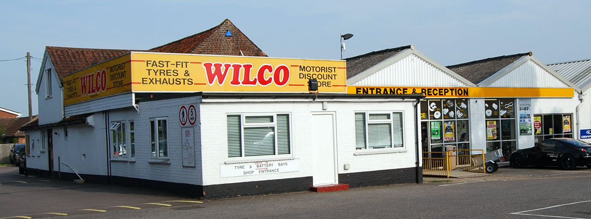 Outside Wilco Motor Spares at Salhouse Road, Norwich