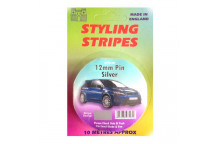 12mm Silver Solid Stripe-Bumper Insert