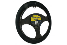 Steering Wheel Cover Black Plush