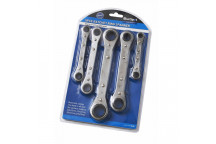 Metric Ratchet Ring Spanner Set 5Pc