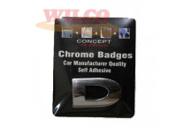 Chrome Badge Letter D