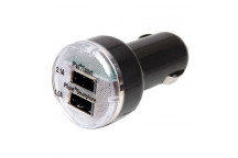 Twin Usb Adaptor 2.1A 1A