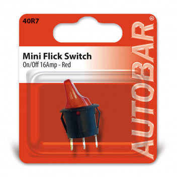 Z  Mini Flick Switch Red 16Amp