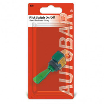 R  Illuminated Flick Switch Green