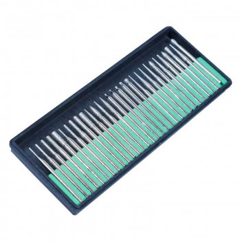 30 Pce Diamond Burr Set 3mm Shank