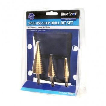 Step Drill Set 4-32mm 3Pc
