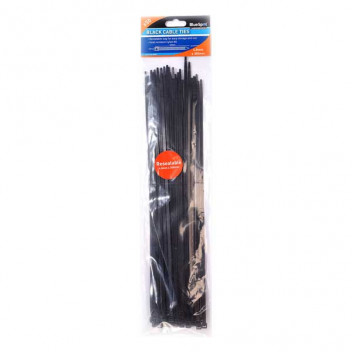 50 Pce 4.8mm X 350mm Black Cable Ties