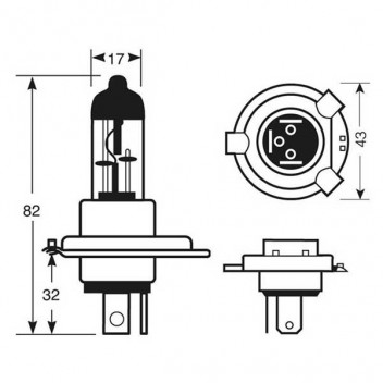 WSL Xenon 220 H4 Bulbs Twin Pack