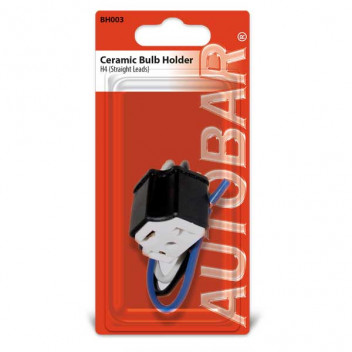 H4 Ceramic Bulb Holder Straight Leads