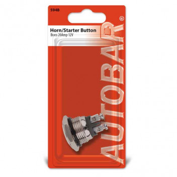 Horn-Starter Button  Brass 20 Amp 12V