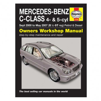Manual Mercedes Benz C Class Petol & Diesel 00-07