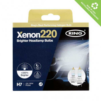 WSL Xenon H7 220% Bulbs Twin Pack