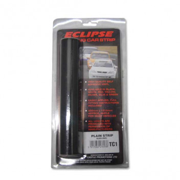 Black Plain Touring Car Strip