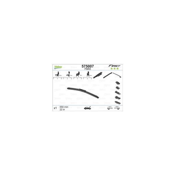 Valeo Wiper Blade (Front Passengers Side, Front Drivers Side) image