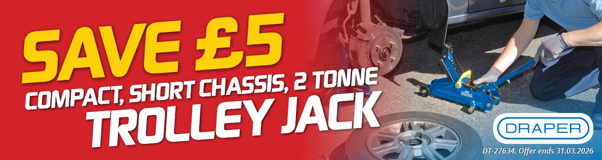 Draper Trolley Jack - 2 Tonne - £5 Off!