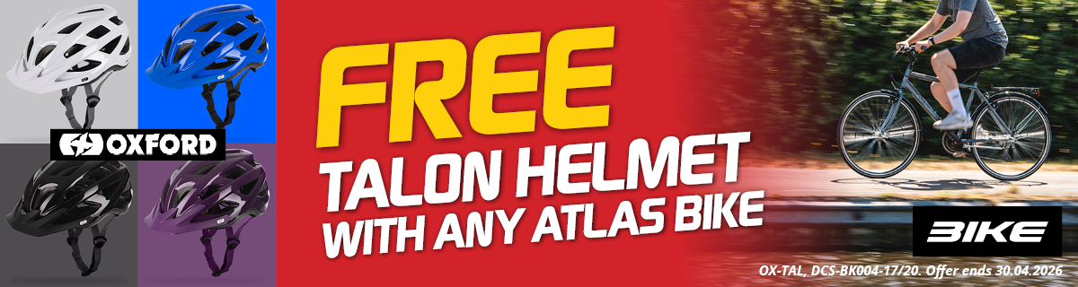 Free Talon Helmet With Any Atlas Bike