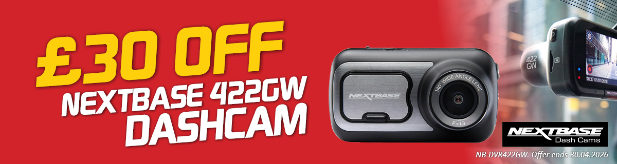 £30 Off! - Nextbase 422GW Dash Cam
