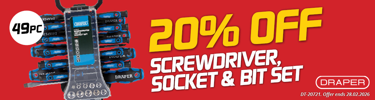 Draper Screwdriver Set Promo - Feb 2026