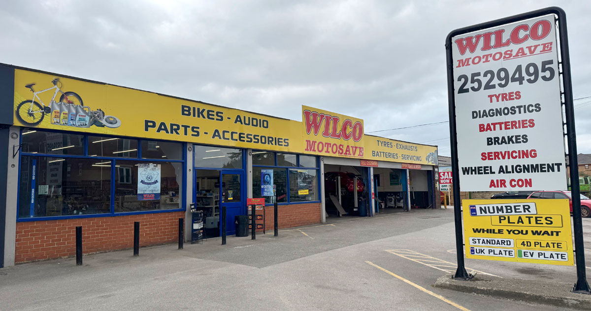 Outside Wilco Motosave at Morley, Leeds