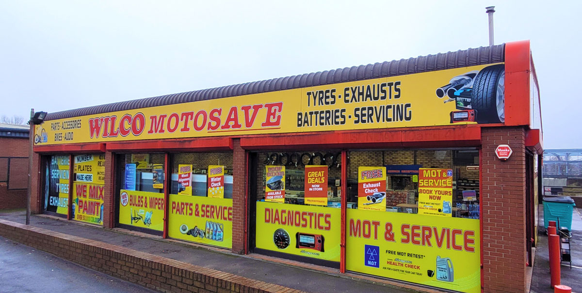 Outside Wilco Motosave in Bramley