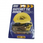 Image for Maypole Ratchet Tie Down Strap With Hooks - 4.5m x 25mm