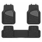 Image for Deluxe Rubber Car Mat Set with Full Cross Rear