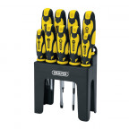 Image for Draper Soft Grip Screwdriver Set Yellow - 9 Piece