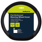 Image for Flat Bottomed Steering Wheel Cover - Grey