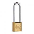 Image for Tri-Circle Brass Long Shackle Padlock L263/32mm