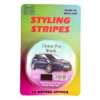 Image for 12mm Styling Stripe - Pin Black - 10m