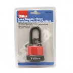 Image for Hilka Long Shackle Weatherproof Padlock - 40mm