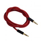 Image for 3.5mm to 3.5mm AUX Braided Cable - Red