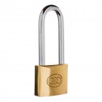 Image for Tri-Circle Brass Long Shackle Padlock L264/38mm