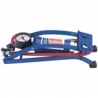 Image for Draper Single Cylinder Foot Pump with Pressure Gauge