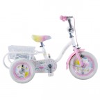 Image for Concept Unicorn Single Speed Trike - White and Pink - 12" Wheel