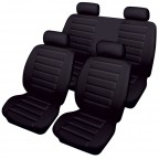 Image for Cosmos Leather Look Car Seat - Black Set 