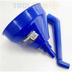 Image for Toolzone Blue Plastic Angled Funnel