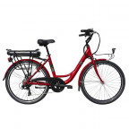 Image for Juicy City Mixte Step Through E-Bike - 26" Wheels - Red