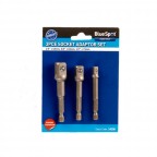 Image for Bluespot 3 Piece Drill to Socket Adaptor Kit