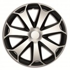 Image for 14" Mega Wheel Trims - Silver / Black - Set 4
