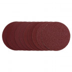 Image for Draper Assorted Grit Sanding Discs 125mm - 40G, 80G, 120G, 240G (Pack of 10)