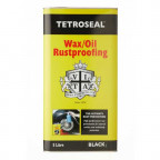 Image for Tetroseal Wax Oil Rustproofing Black - 5 Litres
