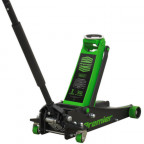 Image for Sealey 3 Tonne Trolley Jack Rocket Lift - Green