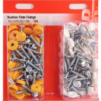 Image for Number Plate Screws and Caps - 100 Sets