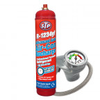 Image for STP Aircon Recharge R1234YF Gas and Reuseable Trigger & Gauge - Online Exclusive Only