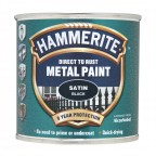Image for Hammerite Metal Paint - Satin - Black - 250ml