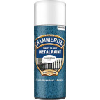 Image for Hammerite Direct to Rust Metal Paint - Hammered White - 400ml